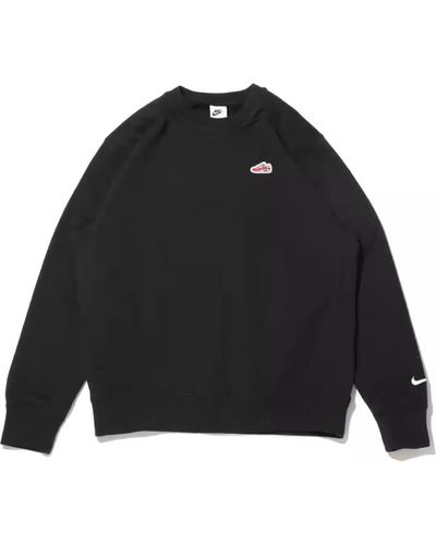 Nike French Terry Crew-neck Sweatshirt - Black