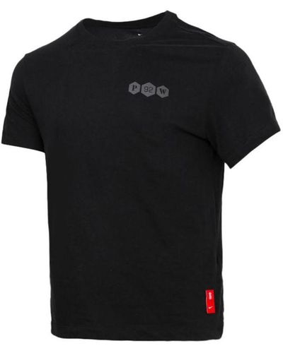 Nike Dri-fit Kyrie Logo Print Basketball Crew-neck Short Sleeve - Black