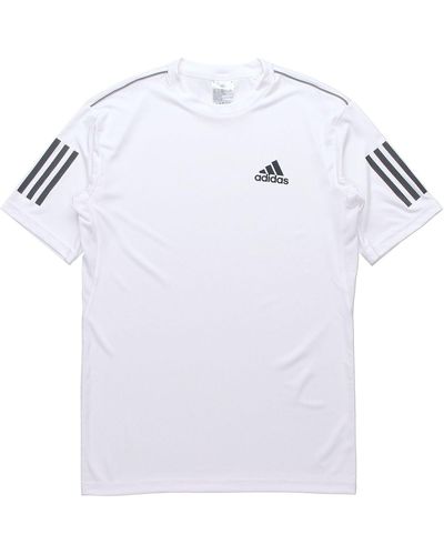 adidas Club 3str Short Sleeve T-shirt - White