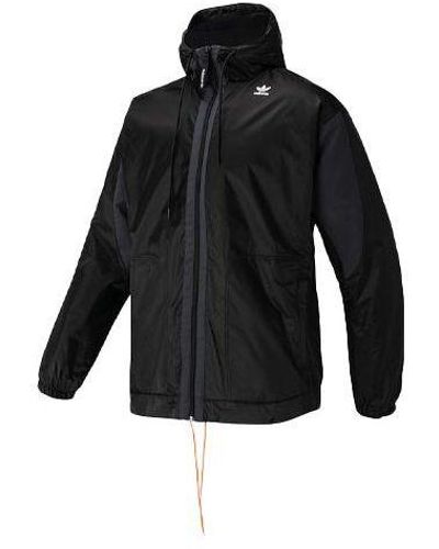 adidas Originals Pt3 Hd Pf Jkt Athleisure Casual Sports Windproof Wear-resistant Hooded Jacket - Black