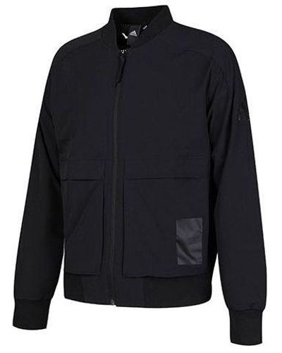 adidas Pocket Zipper Sports Jacket - Blue