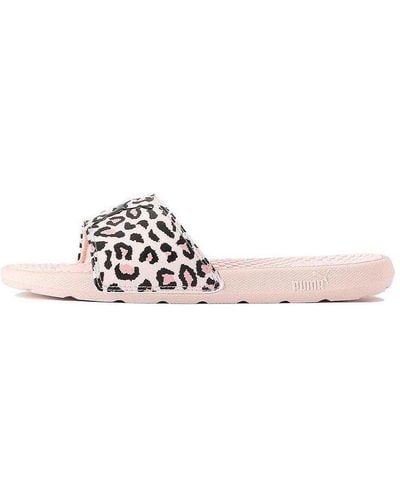 PUMA Cool Cat Sports Leopard Sandals - Pink