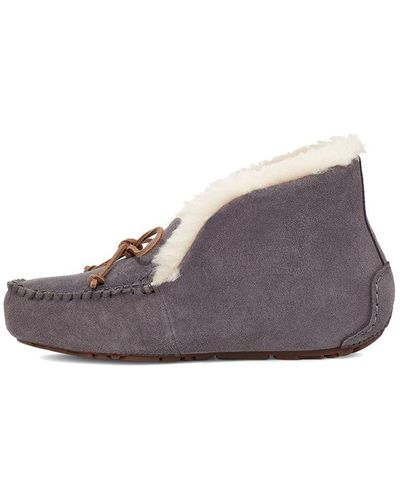 UGG Alena Fleece Lined Shoe Purple Gray - Brown