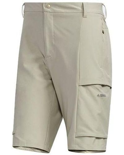 adidas Xplr Cargo Shor Outdoor Pocket Casual Sports Shorts Leather - Gray
