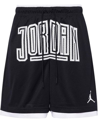 Nike Jordan Sport Dna Contrasting Colors Logo Mesh Breathable Sports Shorts - Black