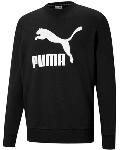 PUMA Classics Logo Crew Tr Sweater - Black