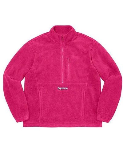 Supreme X Polartec Half Zip Pullover - Pink