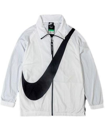 Nike Big Swoosh Reversible Boa Jacket (asia Sizing) Black White