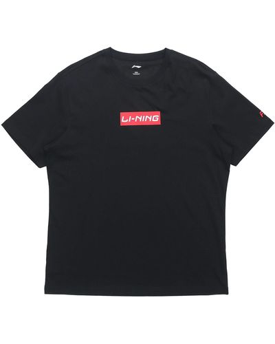 Li-ning Box Logo T-shirt - Black
