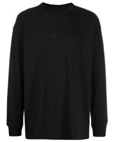 Nike Sportswear Premium Essentials Long-sleeve Shirt - Black