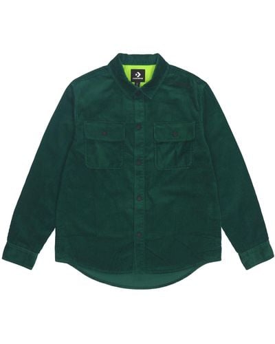 Converse Overhead Shirt Jacket Green