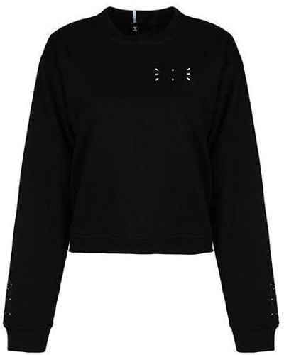 Alexander McQueen Ss21 Round Neck Pullover Long Sleeves Sweatshirt - Black