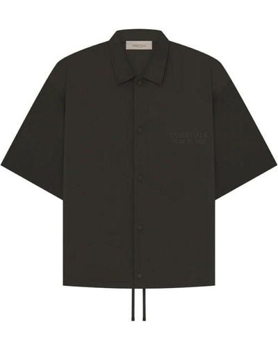 Fear Of God Drop2 Ss23 Short-sleeve Nylon Shirt - Black