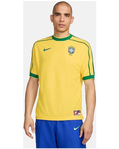 Nike Brazil 1998 World Cup Remake Kit Tracksuit Jersey - Yellow