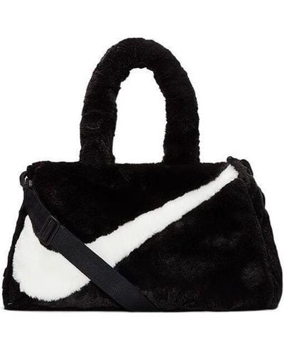Nike Faux Fur Tote Bag - Black