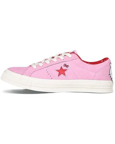 Converse Hello Kitty X One Star Suede Low Top - Pink