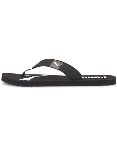 PUMA Cozy Flip Sandals - Black