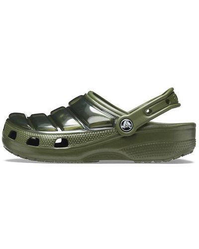 Crocs™ Classic Clog Army Sandals - Green