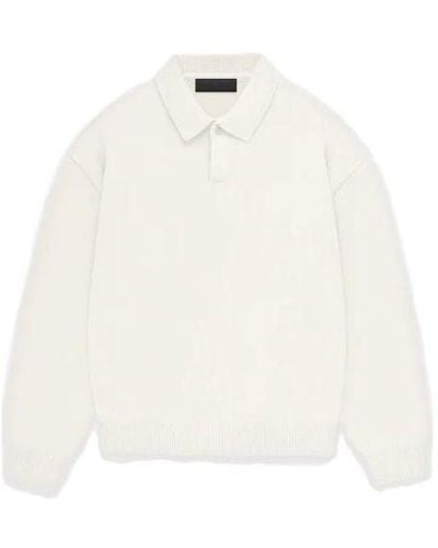 Fear Of God Fw23 Knit Polo - White