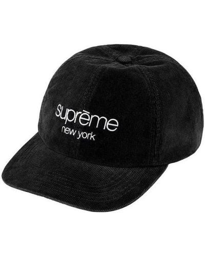 Supreme Gore-tex Corduroy Classic Logo 6-panel - Black