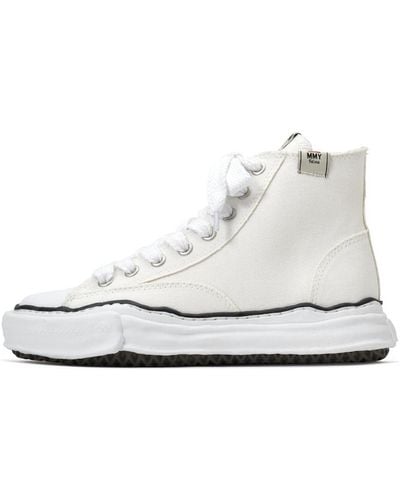 Maison Mihara Yasuhiro Peterson High Original Sole Rubber Painted Canvas High-top Sneakers - White