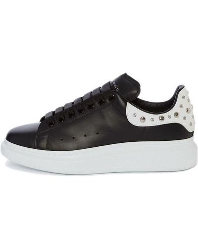 Alexander McQueen Oversized Studded Leather Sneakers - Black