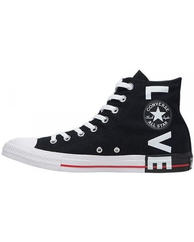 Converse Chuck Taylor All Star Fear Love Hi-top Sneakers Black - Blue