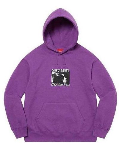 Supreme Dog Eat Dog Hooded Sweatshirt - Purple