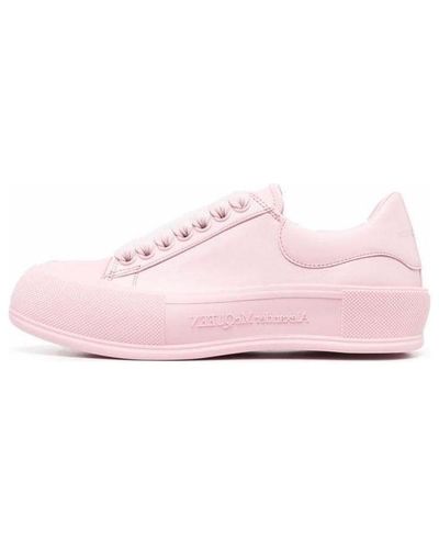Alexander McQueen Deck Skate Plimsoll Shoes - Pink
