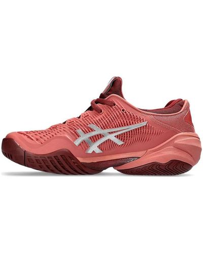 Asics Court Flytefoam 3 Tennis Shoes - Red