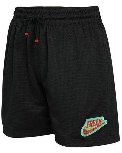 Nike Mesh Short Freak Casual Sports Breathable Knit Shorts - Black