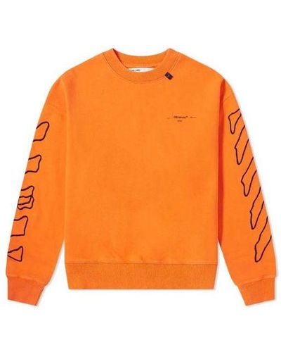 Off-White c/o Virgil Abloh Aabstract Arrows Oversized Sweatshirt - Orange