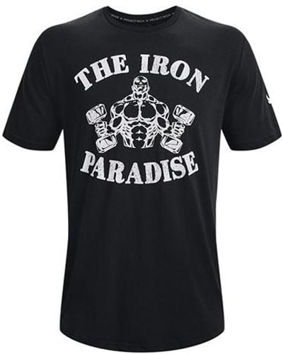 Under Armour Project Rock Iron Paradise T-shirt - Black