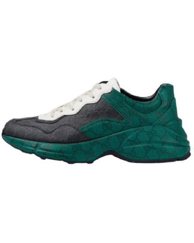 Gucci Rhyton gg Supreme Sneakers - Green