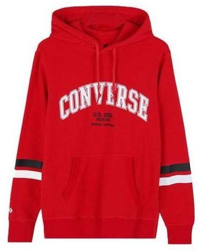 Converse Collegiate Text Pullover Hoodie - Red