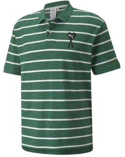 PUMA X Ami Short Sleeve Polo Shirt - Green