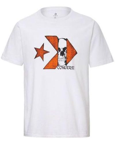 Converse Chuck Taylor Skull Logo Short Sleeve T-shirt - White