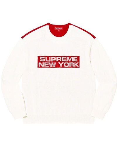 Supreme 2-tone Sweater - Red