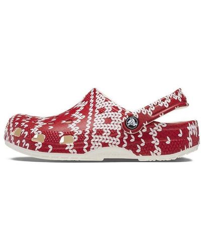 Crocs™ Classic Holiday Sweater Graphic - Red