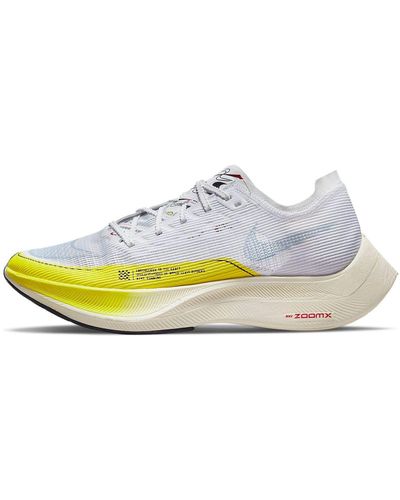 Nike Zoomx Vaporfly Next% 2 White/psychic Blue-yellow Strike Dm9056-100