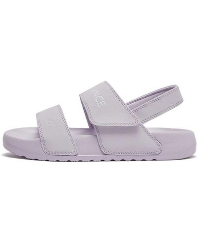 New Balance Nclay Series Casual Purple Sandals - White