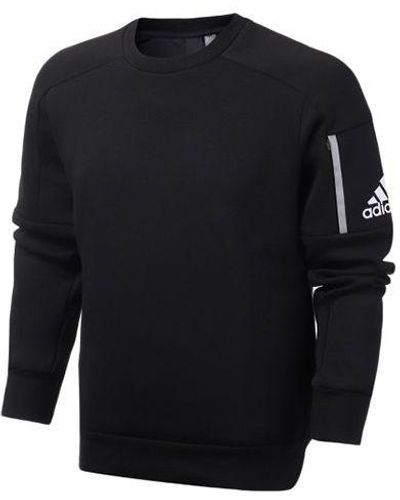 adidas Casual Running Sports Round Neck Pullover - Black