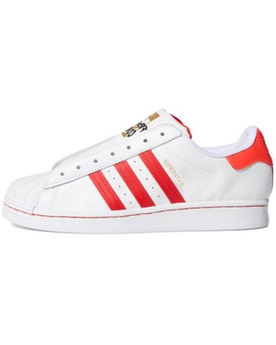 Adidas Superstar Red Shoes for Men - Up to 43% off | Lyst