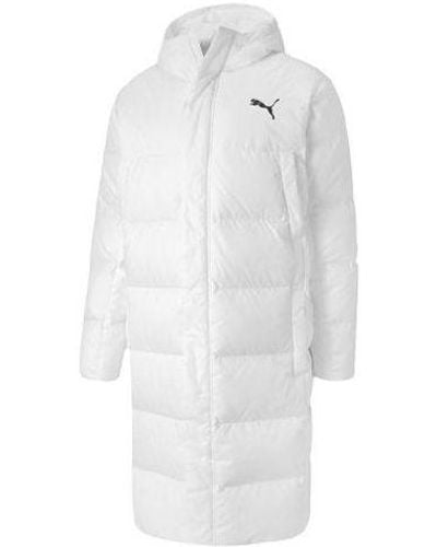 PUMA Long Oversized Down Jacket - White