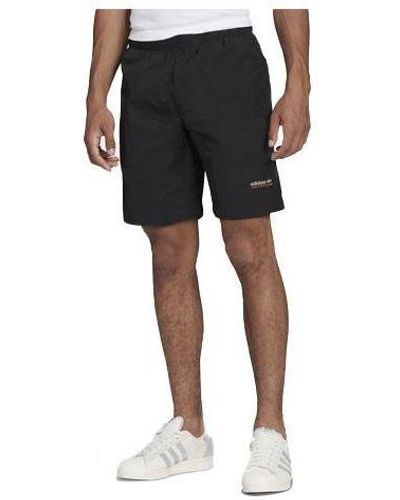 adidas Originals Solid Color Cotton Sports Breathable Shorts Black - Gray