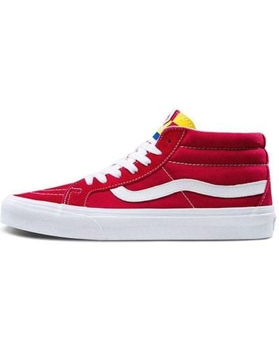 Vans Sk8-mid Mid-top Skate Shoes - Red