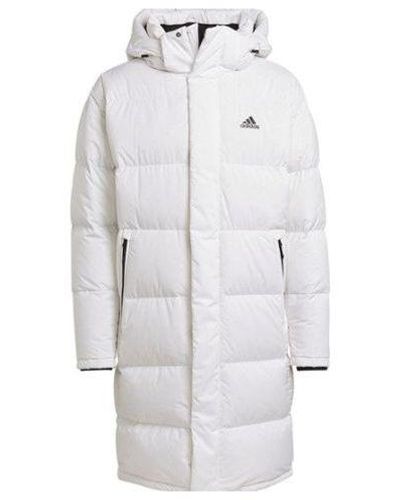 adidas Puffy Long Co Hooded Down Jacket - White