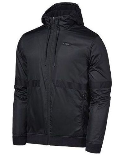 Nike Lebron Fleece Stay Warm Breathable Hooded Track Jacket - Black