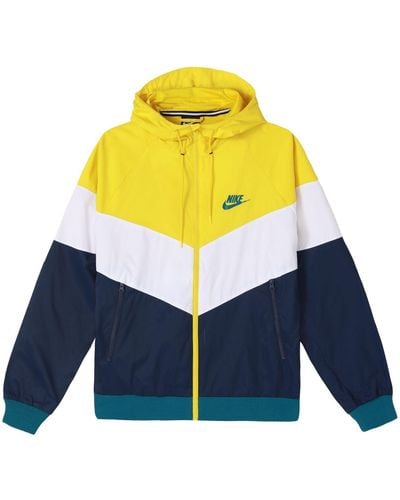 Nike Sportswear Windrunner Colorblock Casual Hooded Track Jacket - Blue