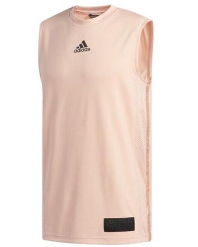 adidas Harden swagger Breathable Sports Basketball Vest Pink